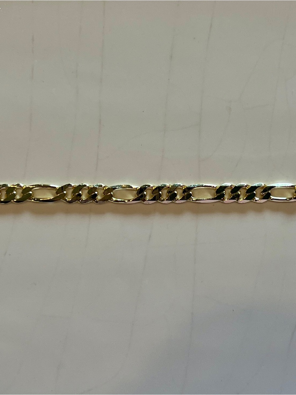 14K Gold Filled Figaro Chain Bracelet 8”